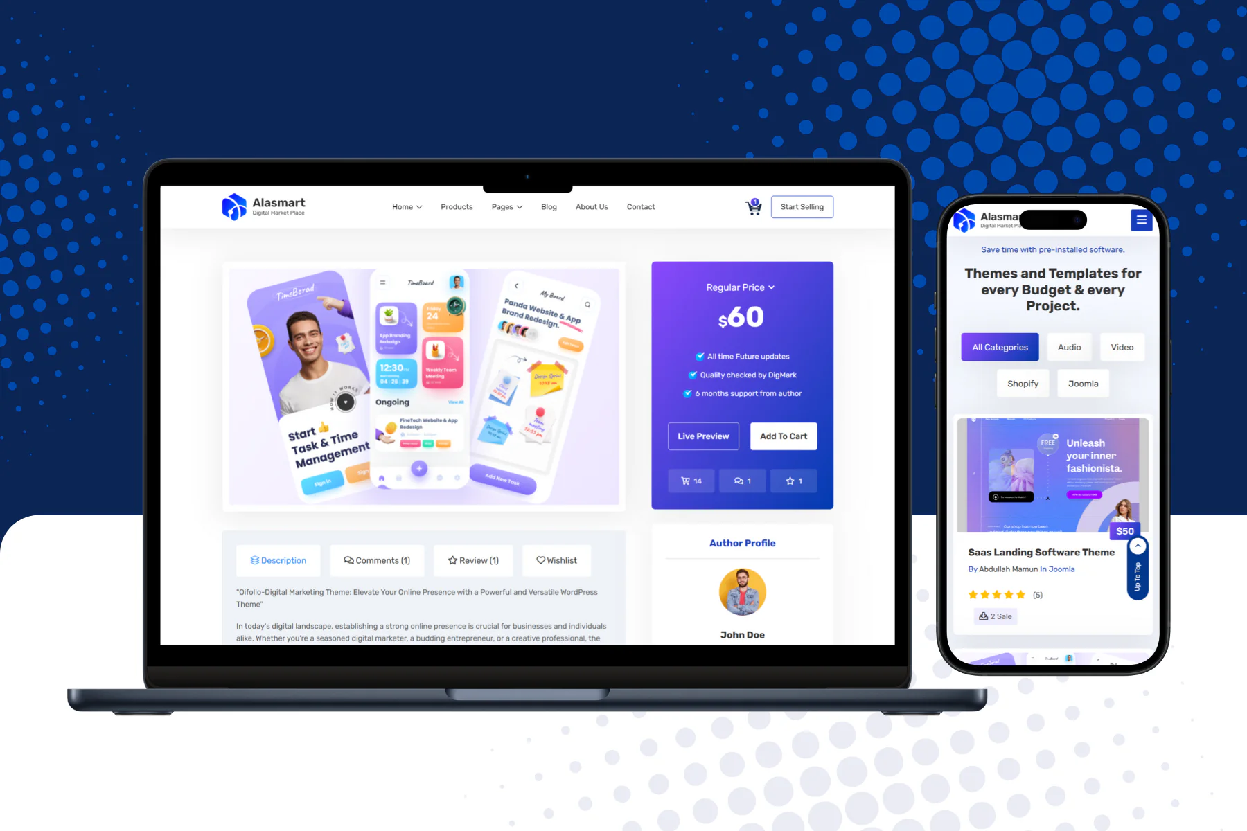 Alasmart Digital Marketplace - Saas E-Commerce